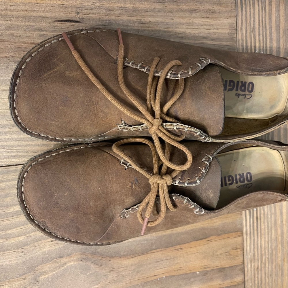 Clark’s Originals Faraway Brown Leather Lace-ups Oxford Women’s Size 10M
